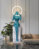 Bella Sitting Sculpture Floor Lamp