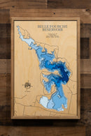 Belle Fourche Reservoir in Butte County, South Dakota by Horn Dog Maps