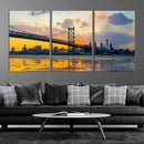 Ben Franklin Bridge Wall Art Print – Philadelphia Skyline by MyGreatCanvas | Canvas Wall Art Prints | Photo Prints & Wall Decor