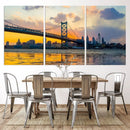 Ben Franklin Bridge Wall Art Print – Philadelphia Skyline by MyGreatCanvas | Canvas Wall Art Prints | Photo Prints & Wall Decor