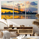 Ben Franklin Bridge Wall Art Print – Philadelphia Skyline by MyGreatCanvas | Canvas Wall Art Prints | Photo Prints & Wall Decor