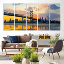 Ben Franklin Bridge Wall Art Print – Philadelphia Skyline by MyGreatCanvas | Canvas Wall Art Prints | Photo Prints & Wall Decor