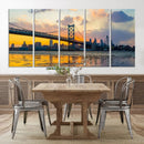 Ben Franklin Bridge Wall Art Print – Philadelphia Skyline by MyGreatCanvas | Canvas Wall Art Prints | Photo Prints & Wall Decor