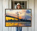 Ben Franklin Bridge Wall Art Print – Philadelphia Skyline by MyGreatCanvas | Canvas Wall Art Prints | Photo Prints & Wall Decor