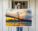Ben Franklin Bridge Wall Art Print – Philadelphia Skyline by MyGreatCanvas | Canvas Wall Art Prints | Photo Prints & Wall Decor