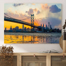 Ben Franklin Bridge Wall Art Print – Philadelphia Skyline by MyGreatCanvas | Canvas Wall Art Prints | Photo Prints & Wall Decor