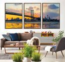 Ben Franklin Bridge Wall Art Print – Philadelphia Skyline by MyGreatCanvas | Canvas Wall Art Prints | Photo Prints & Wall Decor