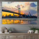 Ben Franklin Bridge Wall Art Print – Philadelphia Skyline by MyGreatCanvas | Canvas Wall Art Prints | Photo Prints & Wall Decor