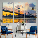 Ben Franklin Bridge Wall Art Print – Philadelphia Skyline by MyGreatCanvas | Canvas Wall Art Prints | Photo Prints & Wall Decor
