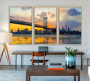 Ben Franklin Bridge Wall Art Print – Philadelphia Skyline by MyGreatCanvas | Canvas Wall Art Prints | Photo Prints & Wall Decor