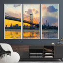 Ben Franklin Bridge Wall Art Print – Philadelphia Skyline by MyGreatCanvas | Canvas Wall Art Prints | Photo Prints & Wall Decor