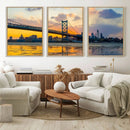Ben Franklin Bridge Wall Art Print – Philadelphia Skyline by MyGreatCanvas | Canvas Wall Art Prints | Photo Prints & Wall Decor
