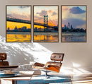 Ben Franklin Bridge Wall Art Print – Philadelphia Skyline by MyGreatCanvas | Canvas Wall Art Prints | Photo Prints & Wall Decor