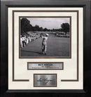 Ben Hogan 1-Iron Shot at the 1950 US Open at Merion Framed Golf Photo with Engraved Autograph