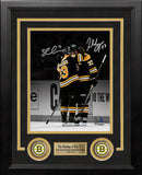 Patrice Bergeron & Brad Marchand Final Game Hug Boston Bruins Autographed 8" x 10" Framed Photo by Dynasty Sports & Framing