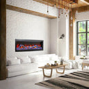 Amantii Symmetry Bespoke 50 Inch Indoor or Outdoor Built-In Electric Fireplace