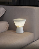 Conical Beta Alabaster Table Lamp
