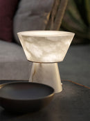 Conical Beta Alabaster Table Lamp