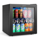 Beverage Refrigerator Cooler 1.3 Cu. Ft. 12 Bottles 55 Cans Mini Fridge-Black by LJGDeals