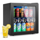Beverage Refrigerator Cooler 1.3 Cu. Ft. 12 Bottles 55 Cans Mini Fridge-Black by LJGDeals