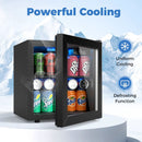 Beverage Refrigerator Cooler 1.3 Cu. Ft. 12 Bottles 55 Cans Mini Fridge-Black by LJGDeals