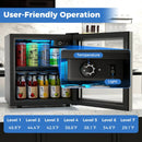 Beverage Refrigerator Cooler 1.3 Cu. Ft. 12 Bottles 55 Cans Mini Fridge-Black by LJGDeals