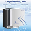24 Inches Beverage Refrigerator with Removable Shelves and Adjustable Temperature-Silver by LJGDeals