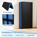 Bi-Fold Gymnastics Mat Thick Folding Exercise Mat with Carrying Handles-Black by LJGDeals