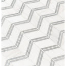 MSI Bianco Dolomite Chevron Marble Mosaic Tile 12"x12"