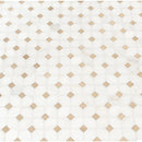 MSI Bianco Dolomite Crema Dotty Polished Marble Mosaic Tile 12.4"x12.4"