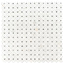 MSI Bianco Dolomite Dotty Polished Marble Mosaic Tile 12.31"x12.36"