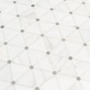 MSI Bianco Dolomite Pinwheel Polished Marble Mosaic Tile 12"x14"