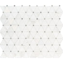 MSI Bianco Dolomite Pinwheel Polished Marble Mosaic Tile 12"x14"