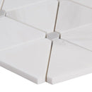 MSI Bianco Dolomite Pinwheel Polished Marble Mosaic Tile 12"x14"