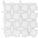 MSI Bianco Gridwork Polished Marble Mosaic Tile 12"x12"