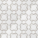 MSI Bianco Quatrefoil Polished Marble Mosaic Tile 12"x12"