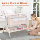 3-in-1 Baby Bassinet with Double-Lock Design and Adjustable Heights by LJGDeals