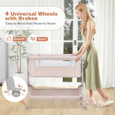 3-in-1 Baby Bassinet with Double-Lock Design and Adjustable Heights by LJGDeals