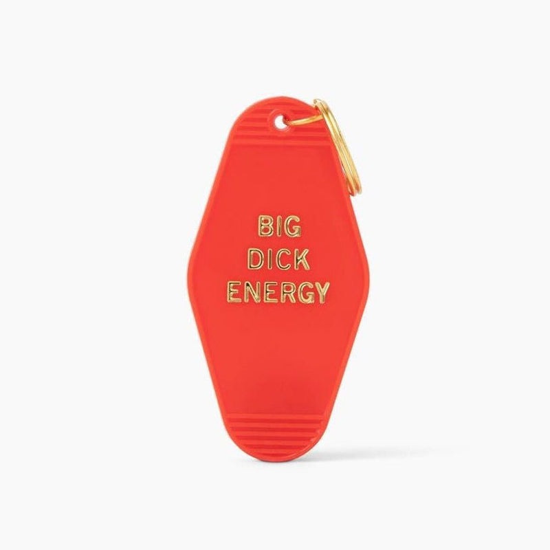 Big Dick Energy Motel Style Keychain in Red