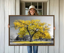 Big Yellow Tree Canvas Wall Art Print Black White Yellow Art by MyGreatCanvas | Canvas Wall Art Prints | Photo Prints & Wall Decor