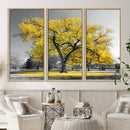 Big Yellow Tree Canvas Wall Art Print Black White Yellow Art by MyGreatCanvas | Canvas Wall Art Prints | Photo Prints & Wall Decor