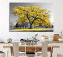 Big Yellow Tree Canvas Wall Art Print Black White Yellow Art by MyGreatCanvas | Canvas Wall Art Prints | Photo Prints & Wall Decor