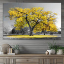 Big Yellow Tree Canvas Wall Art Print Black White Yellow Art by MyGreatCanvas | Canvas Wall Art Prints | Photo Prints & Wall Decor