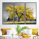 Big Yellow Tree Canvas Wall Art Print Black White Yellow Art by MyGreatCanvas | Canvas Wall Art Prints | Photo Prints & Wall Decor
