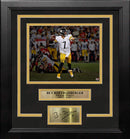 Ben Roethlisberger Blackout Pittsburgh Steelers 8x10 Framed Football Photo with Engraved Autograph by Dynasty Sports & Framing