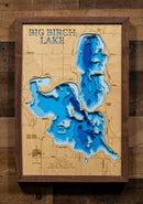 Big Birch Lake in Todd County, Minnesota by Horn Dog Maps