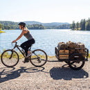 Bike Cargo Trailer Heavy-Duty Bicycle Wagon Cart with Universal Hitch-Black by LJGDeals