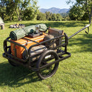 Bike Cargo Trailer Heavy-Duty Bicycle Wagon Cart with Universal Hitch-Black by LJGDeals