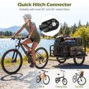 Bike Cargo Trailer Heavy-Duty Bicycle Wagon Cart with Universal Hitch-Black by LJGDeals