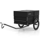 Bike Cargo Trailer with Bag and Cover Heavy-Duty Bicycle Wagon Cart-Black by LJGDeals